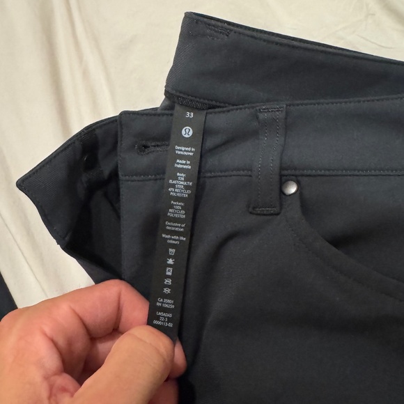 Lululemon ABC Pants 33x32 Obsidian Slim Fit - Picture 2 of 2